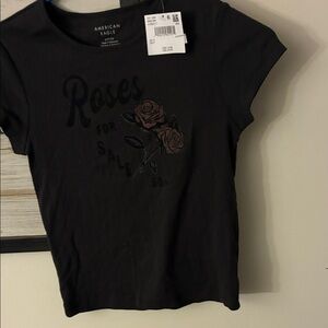 American Eagle Outfitters Black Short Sleeve Tee